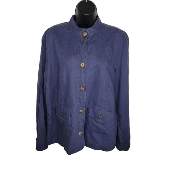 Amber Sun linen blend light weight jacket size xl - Picture 1 of 6